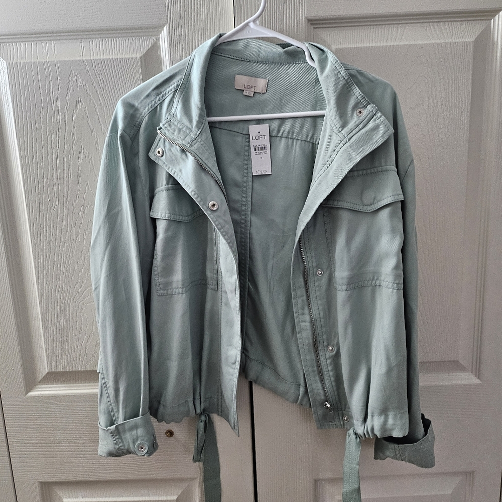 LOFT Light Green Jacket